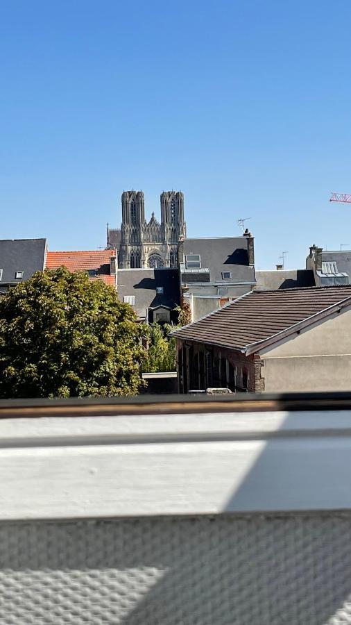 Le Cosy Marnais, Centre Ville, Vue Cathedrale Reims Exterior photo
